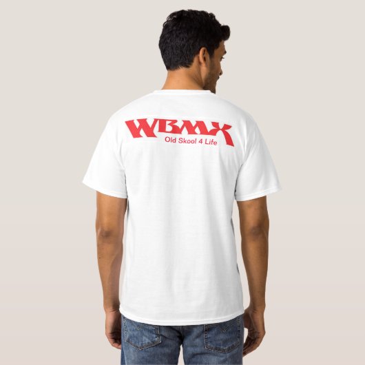 WBMX T-Shirt - Oude Skool 4 Dubbelzijdig (Achterkant volledig)