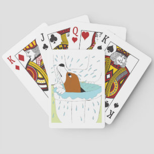 wc-hond pokerkaarten