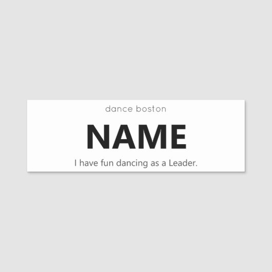 WCS Leader Name Tag (Voorkant)