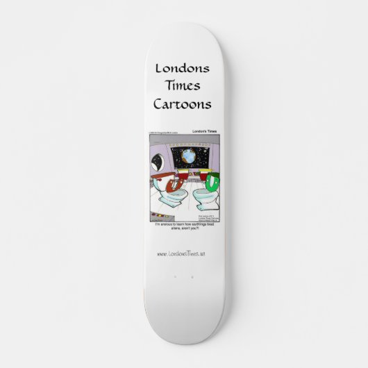 Wc's Uit De Ruimte Grappige SkateBoards (Voorkant)