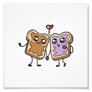 We&39; zijn groot samen als pindakaas & J Foto Afdruk