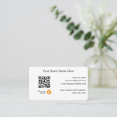 We accepteren Bitmunt QR Code White Visitekaartje (Staand voorkant)