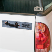 We accepteren grote rekeningen: grappige Surf scho Bumpersticker (Op Truck)