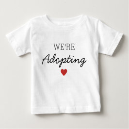 We adopteren Baby / Kinderaankondiging Hart