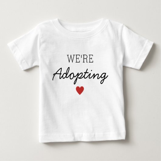 We adopteren Baby / Kinderaankondiging Hart (Voorkant)
