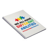 We All Have Different Abilities Awareness Art Notitieboek (Rechterzijde)