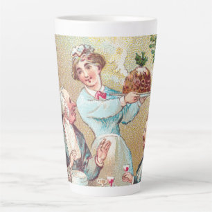 We All Wish You a Merry Christmas - Vintage Kaart Latte Mok