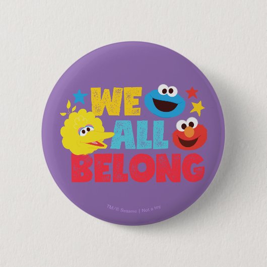 We allen Belong Stars Ronde Button 5,7 Cm (Voorkant)