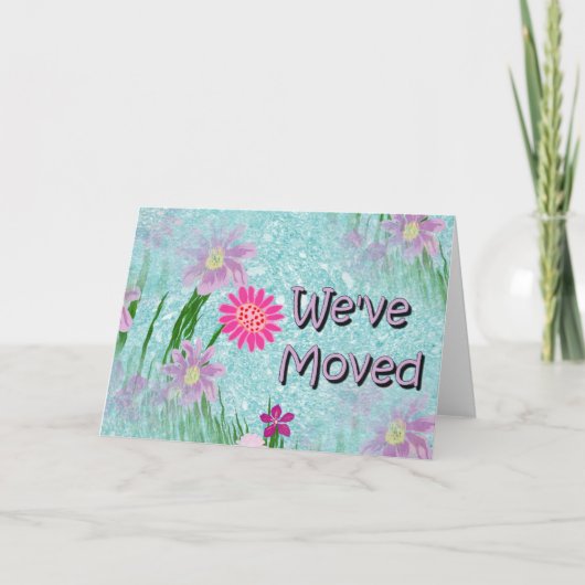 We' zijn verhuisd aankondiging (Voorkant)