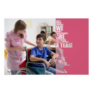 WE ARE A TEAM motivatieposter Perfect Poster