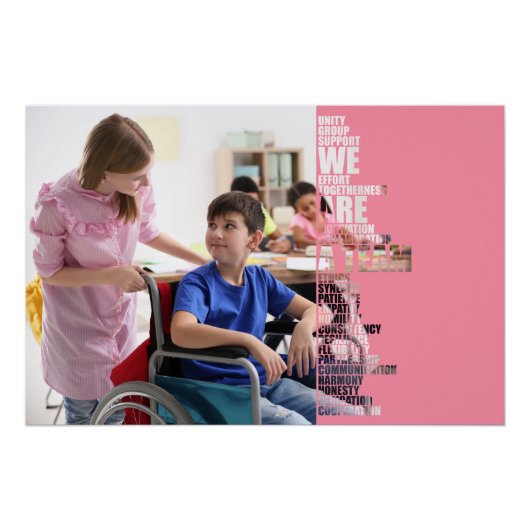 We Are A Team motivational poster Perfect Poster (Voorkant)