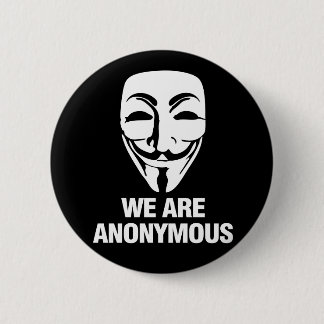 We are Anonymous. Ronde Button 5,7 Cm