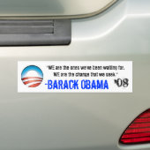 We Are Change Bumpersticker (Op auto)
