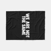 We Are Different Not Same Motivation Drive Wer  Fleece Deken (Voorkant (Horizontaal))