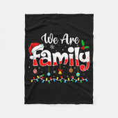 We Are Family 2025 Christmas Pajama Funny Matching Fleece Deken (Voorkant)
