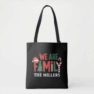 We Are Family Gepersonaliseerde Kerstmis Familie K Draagtas