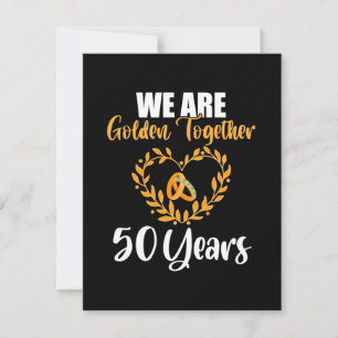 We Are Golden Together 50 Jaar Bedankkaart