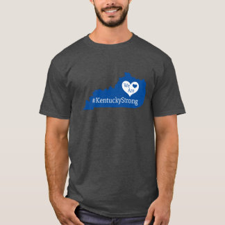 We Are KentuckyStrong Staats Silhouet met Hart  T-shirt