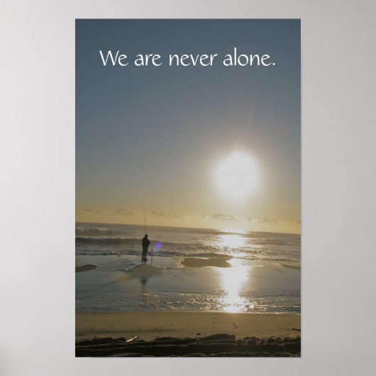 We are never alone. Poster (Devant)
