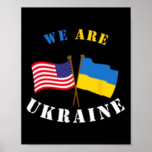 We Are Oekraïne T-shirt Steun Oekraïne Oekraïense Poster