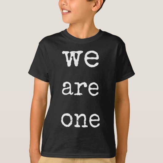 We Are One Men Graphic Insre Tee Sitive Message T-shirt (Voorkant)