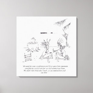 We Ate Him canvas afdrukken