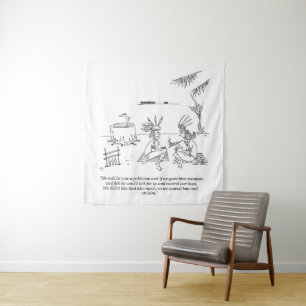 We Ate Him tapestry Wandkleed