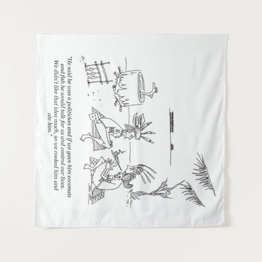 We Ate Him tapestry Wandkleed (Voorkant (horizontaal))