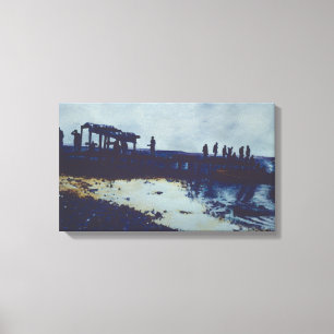 We aten alle vis, wat nu? canvas afdruk