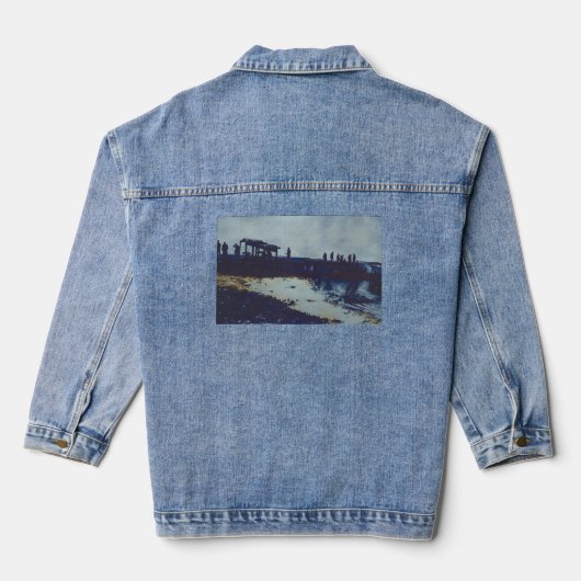 We aten alle vissen, wat nu? Haveneiland Denim Jacket (Achterkant)