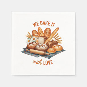 We bakken het met liefde - ambachtelijk brood servet