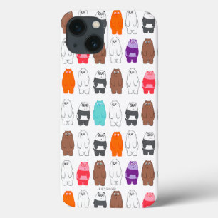 We Bare Bears Kleurrijke Beer Patroon iPhone 13 Hoesje