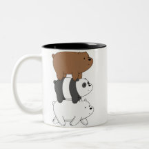 We Bare Bears Mok Dubbele Zijde Print