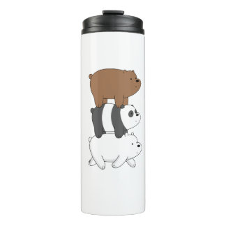 We Bare Bears Stack Tumbler | Grizz panda&Ice Bear Thermosbeker