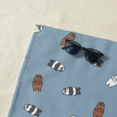 We Bare Bears - Sunglass Bears Pattern Strandlaken (In situ)