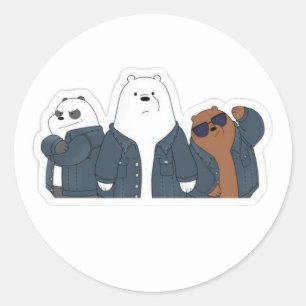 We bare beer Sticker