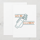 We be Clubbin" Bedankkaart (Voorkant / Achterkant)