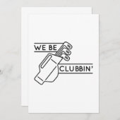 We be Clubbin" Bedankkaart (Voorkant / Achterkant)