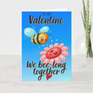 We Bee-long Samen Grappige Valentijnskaart Kaart