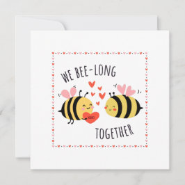 We Bee-long Together Flat Card Kaart