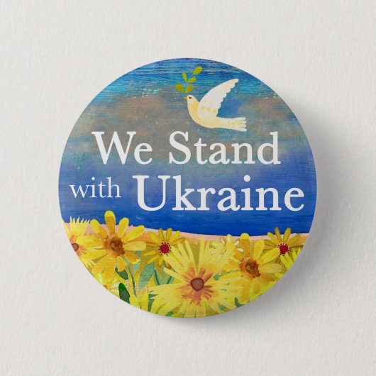 WE BEGINNEN MET OEKRAÏNE Button (Voorkant)