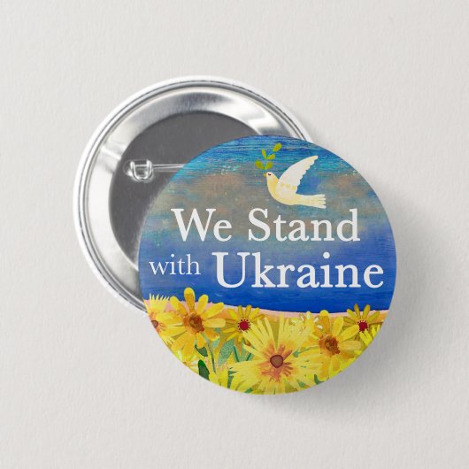 WE BEGINNEN MET OEKRAÏNE Button (Voorkant /achterkant)