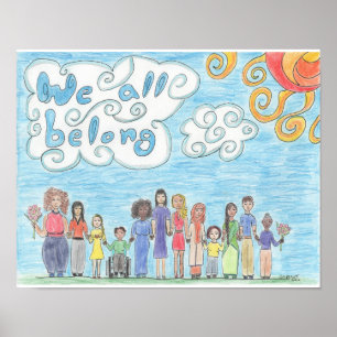 We behoren allemaal tot 14x11 poster