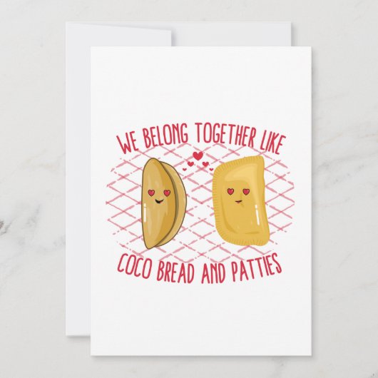 We behoren samen tot Coco Bread en Patties Feestdagenkaart (Voorkant)