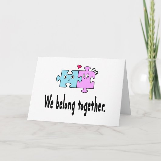 We belong together kaart (Voorkant)
