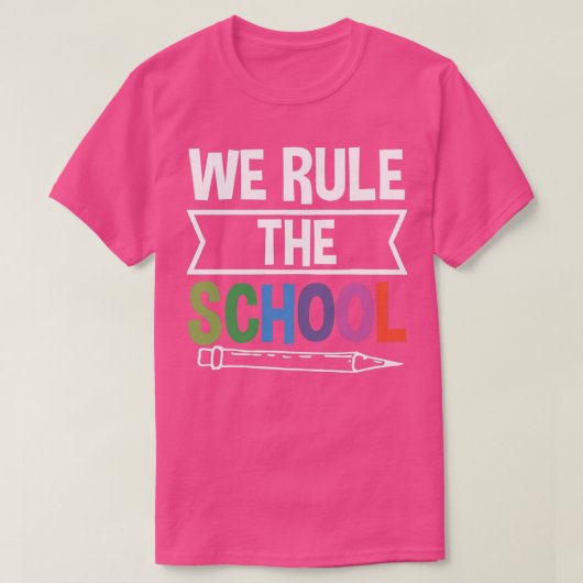 We bepalen de schooldocent citaat t-shirt (Design voorkant)