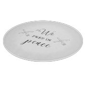 We bereiden in Peace Circle glazen snijplank (Hoek)