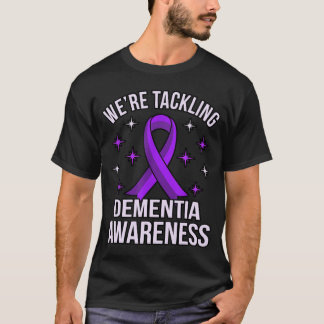 We bestrijden dementieneducatie Alzheimer's Purp T-shirt