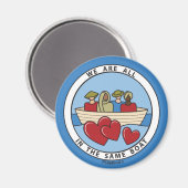 We bevinden ons allemaal in hetzelfde vak, 3_Round Magneet (Voorkant / Achterkant)