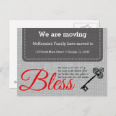 We bewegen aankondigingskaart (Voorkant / Achterkant)